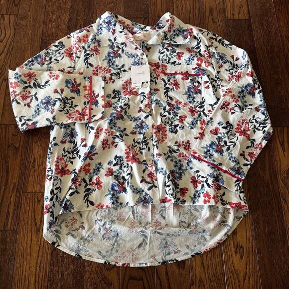 NEW Papinelle Harper Cozy Full Length PJ Set Womens L Organic Cotton Pajamas NWT - Picture 2 of 16